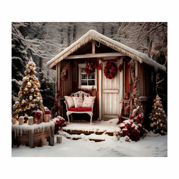 Fundo Fotográfico Cenário Natal Tecido 2,2m x1,5m F144 - Image 3