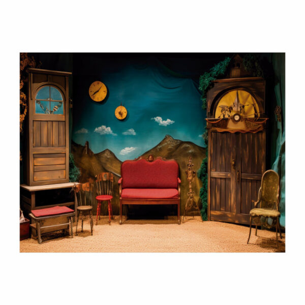 Fundo Fotográfico Cenário Teatro em Tecido 2,20m x1,50m F197 - Image 3