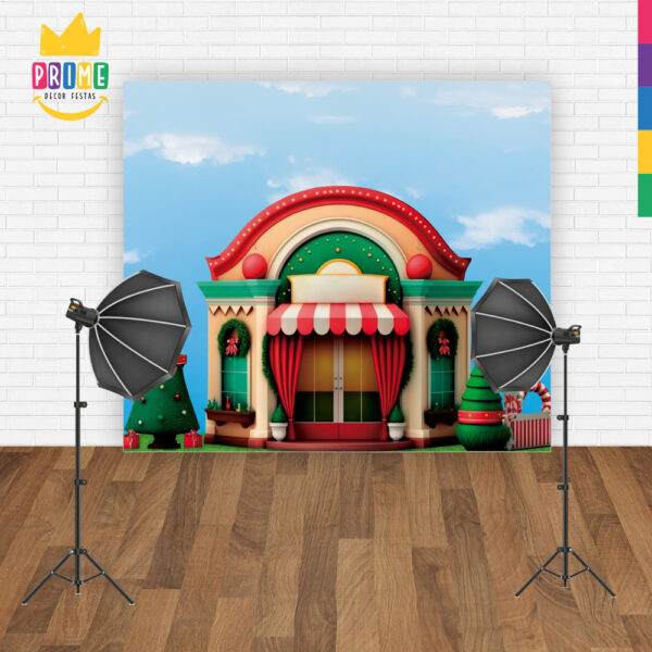 Fundo Fotográfico Cenário Natal em Tecido 2,20m x1,50m F143 - Image 4