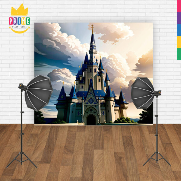 Fundo Fotográfico Cenário Castelo em Tecido 2,2m x1,5m F113 - Image 4