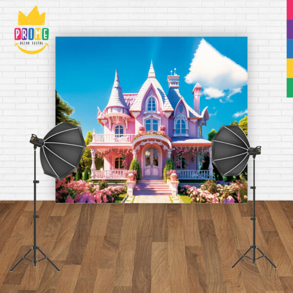 Fundo Fotográfico Cenário Casa Menina Tecido 2,2m x1,5m F109 - Image 4
