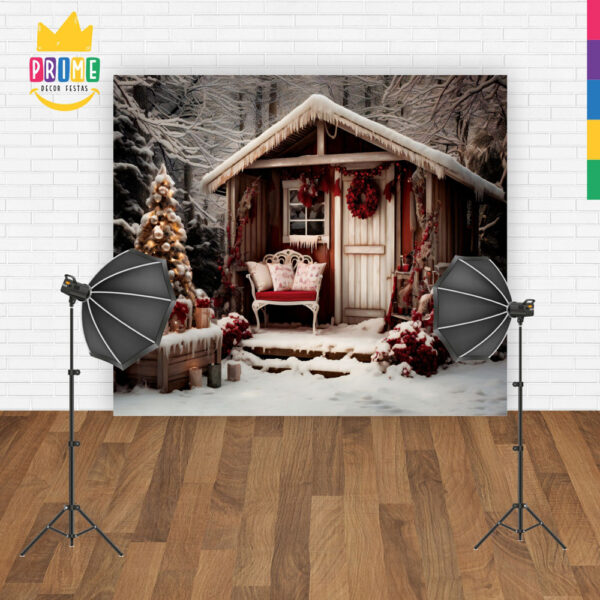 Fundo Fotográfico Cenário Natal Tecido 2,2m x1,5m F144 - Image 4