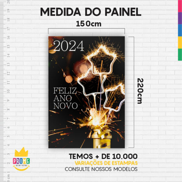 Kit Casado Natal Painel Redondo Trio Capas Cilindro Retangular Vertical Em Tecido - Image 6