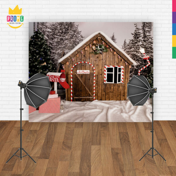 Fundo Fotográfico Cenário Natal Pet em Tecido 2,20m x1,50m F115 - Image 4