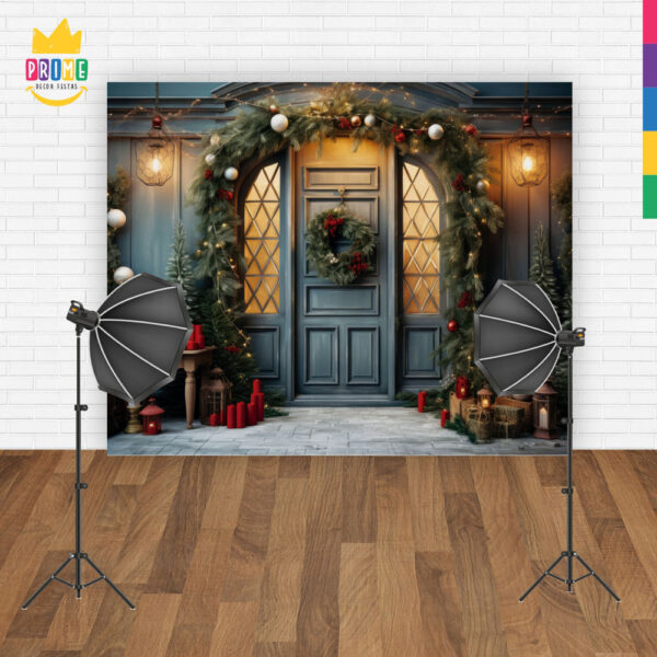 Fundo Fotográfico Cenário Natal  em Tecido 2,20m x1,50m F121 - Image 4
