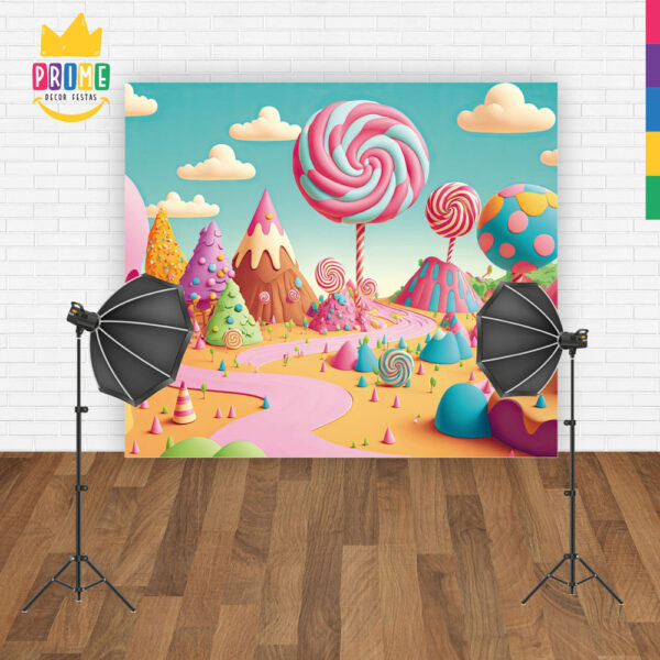 Fundo Fotográfico Cenário Candy Tecido 2,20M x 1,50M F21 - Image 5