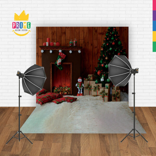 Fundo Fotográfico Cenário Natal  em Tecido 2,20m x1,50m F288 - Image 2