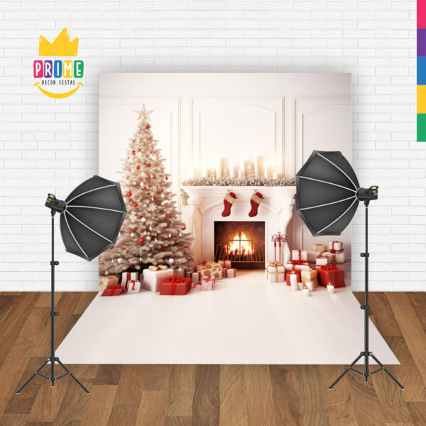 Fundo Fotográfico Cenário Natal  em Tecido 2,20m x1,50m F289 - Image 2