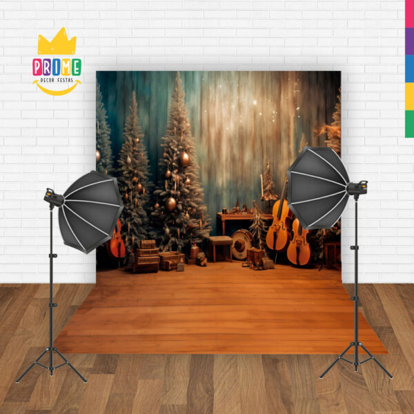 Fundo Fotográfico Cenário Natal em Tecido 2,20m x1,50m F285 - Image 2