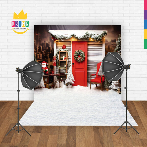 Fundo Fotográfico Cenário Natal  em Tecido 2,20m x1,50m F291 - Image 2