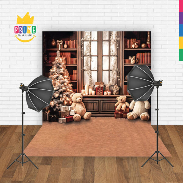 Fundo Fotográfico Cenário Natal  em Tecido 2,20m x1,50m F293 - Image 2