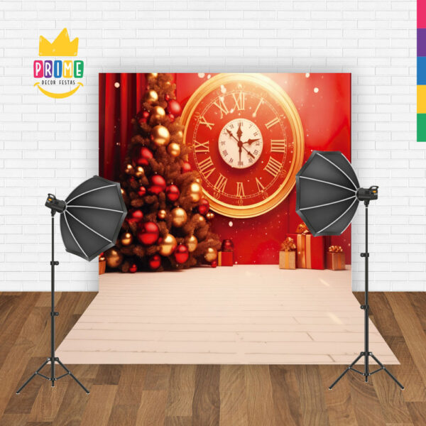 Fundo Fotográfico Cenário Natal  em Tecido 2,20m x1,50m F328 - Image 2