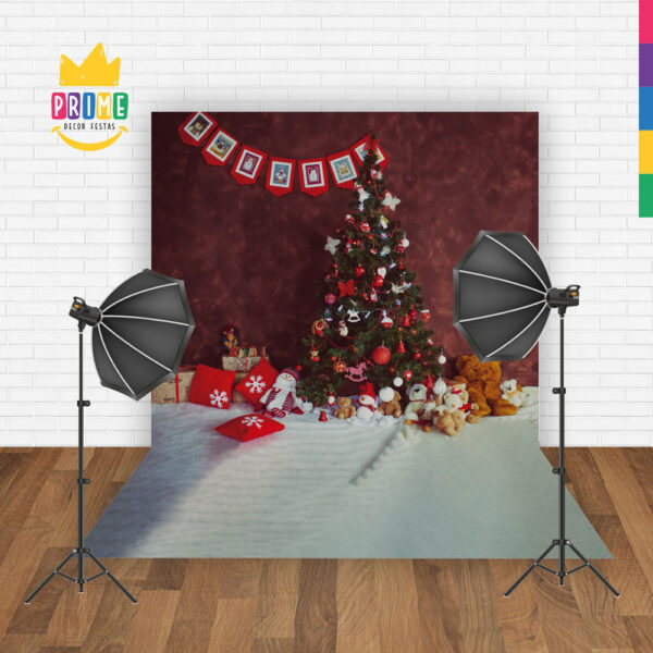 Fundo Fotográfico Cenário Natal  em Tecido 2,20m x1,50m F314 - Image 2