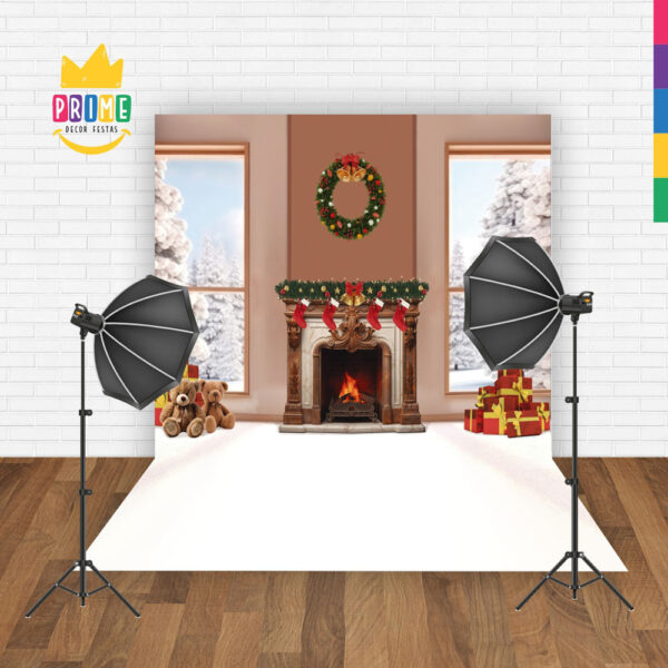 Fundo Fotográfico Cenário Natal em Tecido 2,20m x1,50m F336 - Image 2