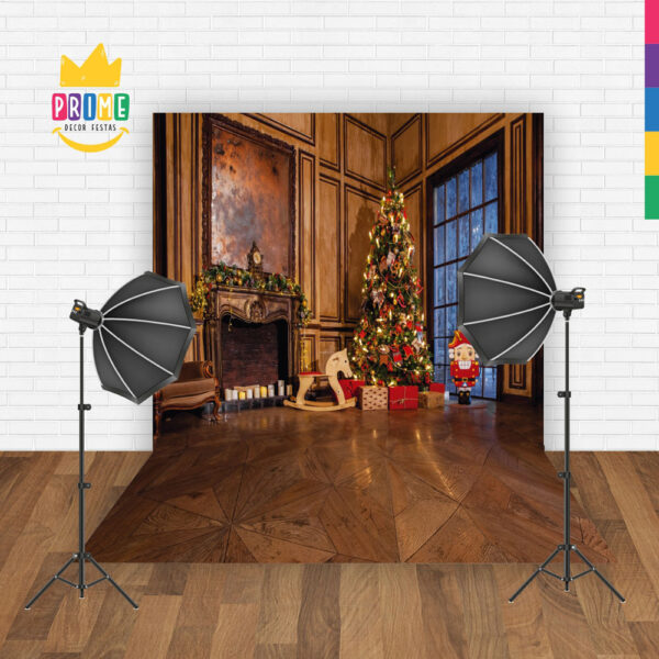 Fundo Fotográfico Cenário Natal Musico em Tecido 2,20m x1,50m F287 - Image 2