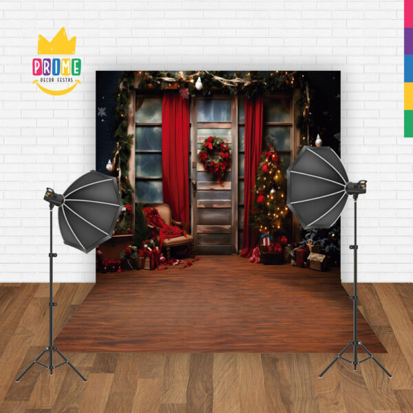 Fundo Fotográfico Cenário Natal em Tecido 2,20m x1,50m F276 - Image 2