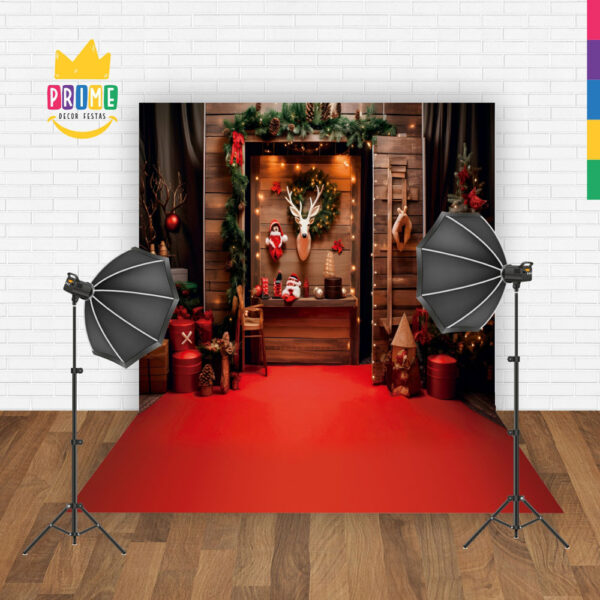 Fundo Fotográfico Cenário Natal em Tecido 2,20m x1,50m F275 - Image 2