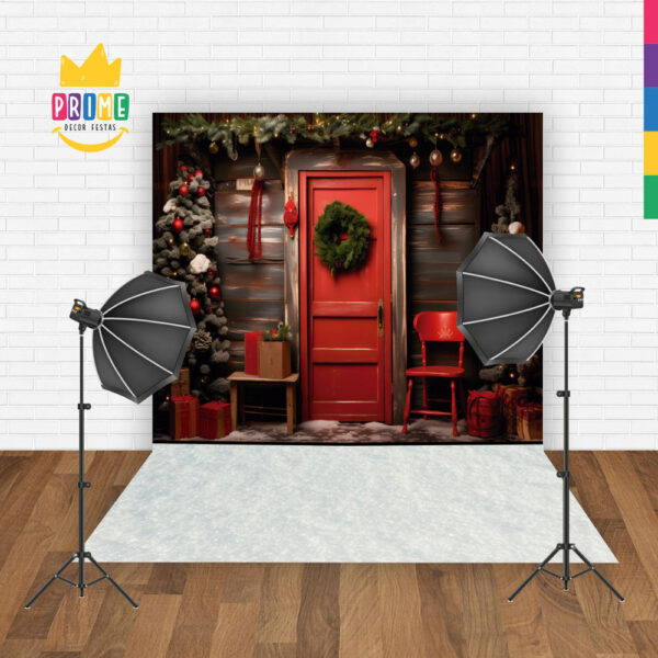 Fundo Fotográfico Cenário Natal em Tecido 2,20m x1,50m F274 - Image 2