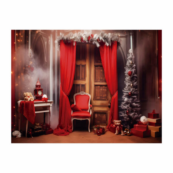 Fundo Fotográfico Cenário Natal em Tecido 2,20m x1,50m F286 - Image 3