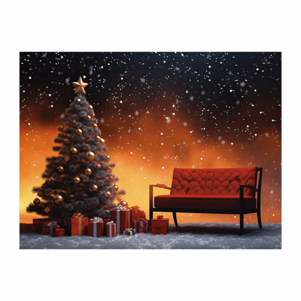 Fundo Fotográfico Cenário Natal  em Tecido 2,20m x1,50m F327 - Image 3
