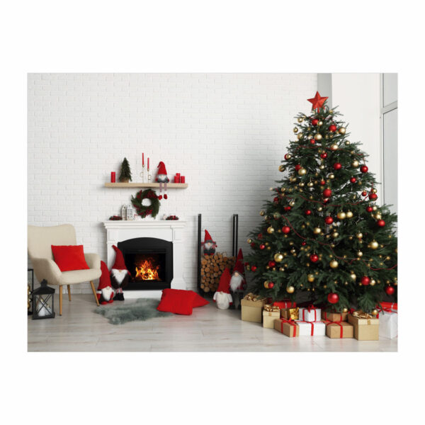 Fundo Fotográfico Cenário Natal  em Tecido 2,20m x1,50m F316 - Image 3