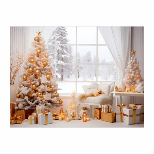 Fundo Fotográfico Cenário Natal  em Tecido 2,20m x1,50m F321 - Image 3
