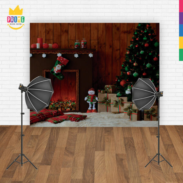 Fundo Fotográfico Cenário Natal  em Tecido 2,20m x1,50m F288 - Image 4