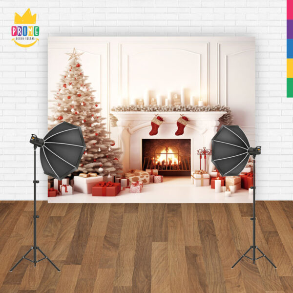 Fundo Fotográfico Cenário Natal  em Tecido 2,20m x1,50m F289 - Image 4