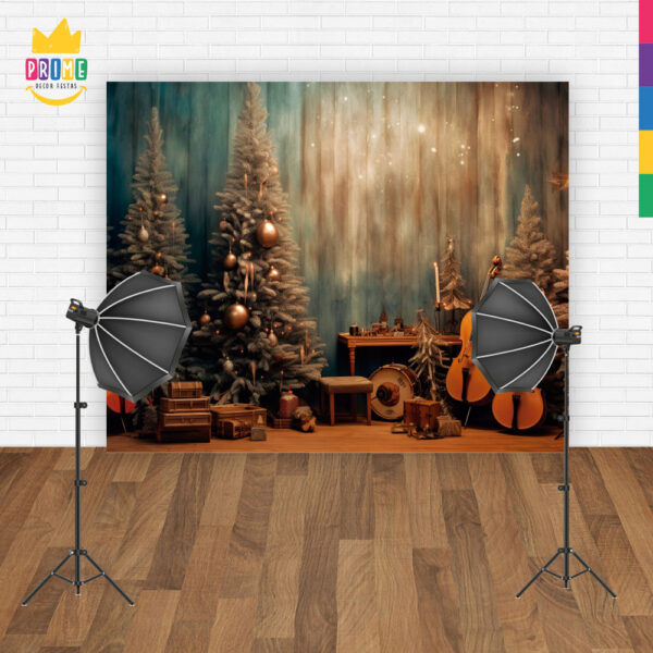 Fundo Fotográfico Cenário Natal em Tecido 2,20m x1,50m F285 - Image 4