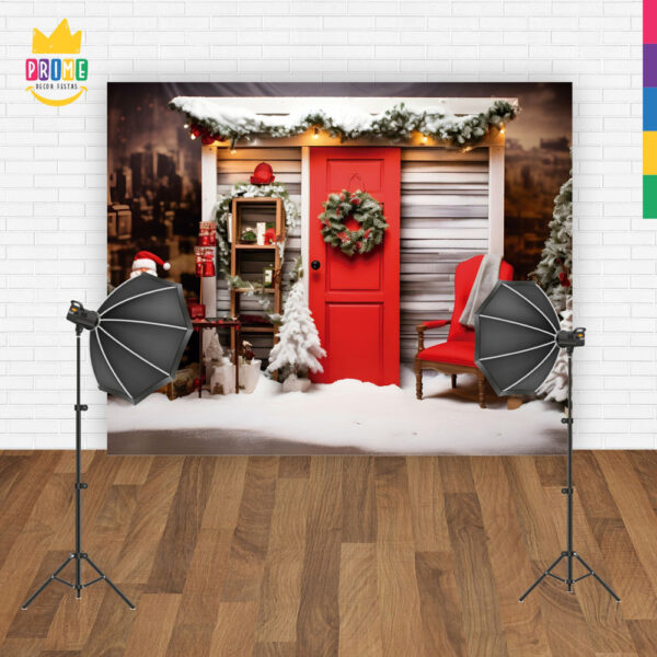 Fundo Fotográfico Cenário Natal  em Tecido 2,20m x1,50m F291 - Image 4