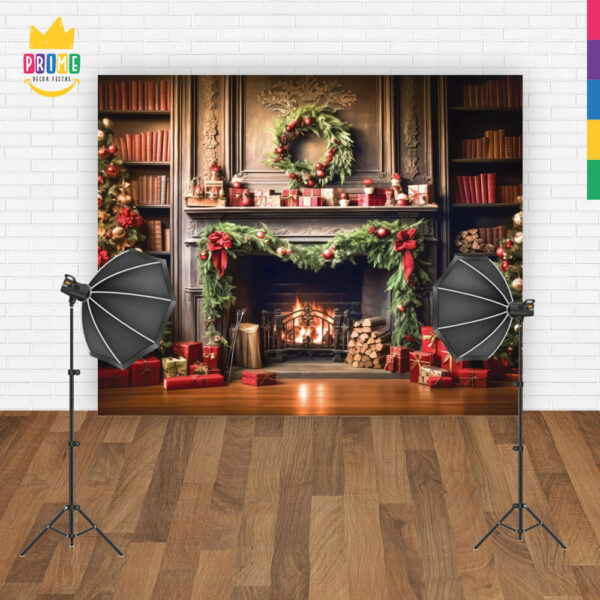 Fundo Fotográfico Cenário Natal  em Tecido 2,20m x1,50m F300 - Image 4
