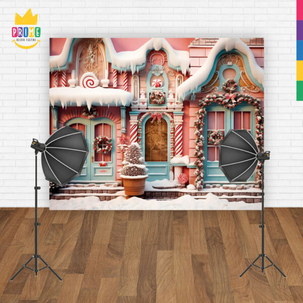 Fundo Fotográfico Cenário Natal  em Tecido 2,20m x1,50m F304 - Image 4