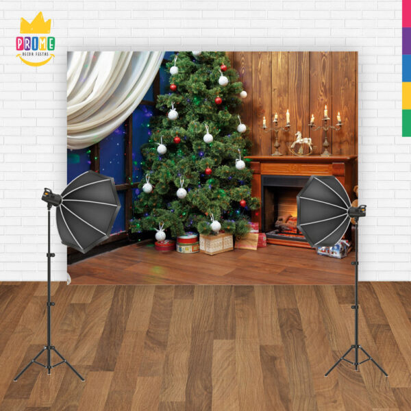 Fundo Fotográfico Cenário Natal  em Tecido 2,20m x1,50m F295 - Image 4