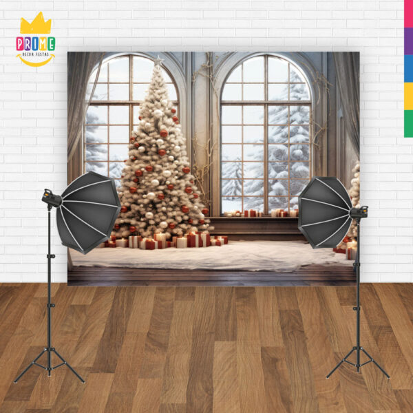Fundo Fotográfico Cenário Natal  em Tecido 2,20m x1,50m F325 - Image 4