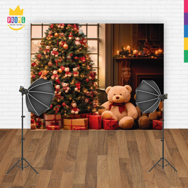 Fundo Fotográfico Cenário Natal  em Tecido 2,20m x1,50m F320 - Image 4