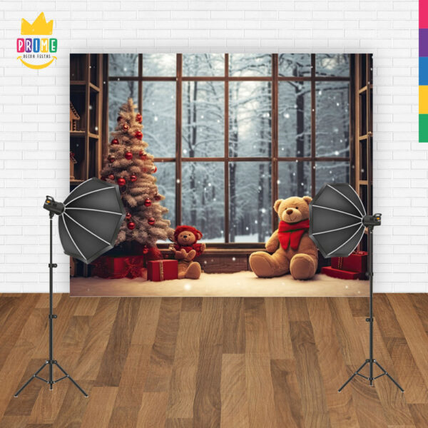 Fundo Fotográfico Cenário Natal  em Tecido 2,20m x1,50m F317 - Image 4