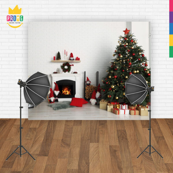 Fundo Fotográfico Cenário Natal  em Tecido 2,20m x1,50m F316 - Image 4