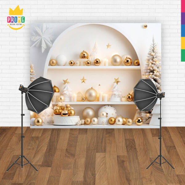 Fundo Fotográfico Cenário Natal  em Tecido 2,20m x1,50m F319 - Image 4