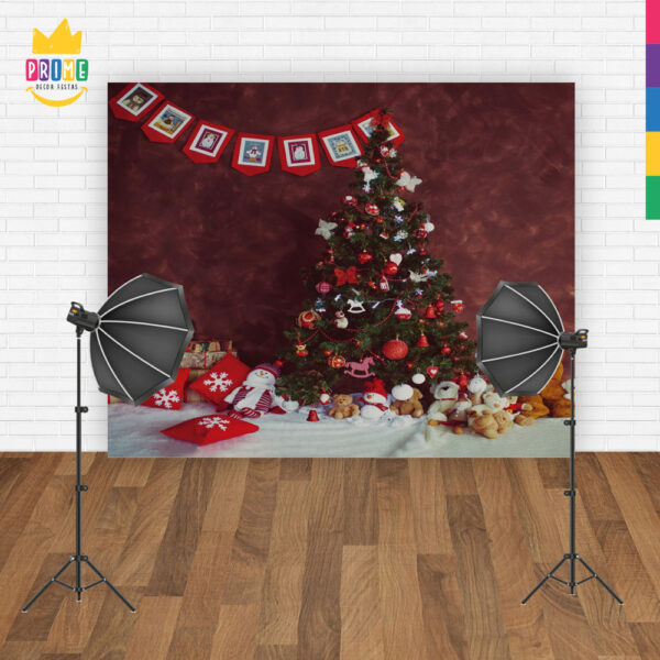 Fundo Fotográfico Cenário Natal  em Tecido 2,20m x1,50m F314 - Image 4