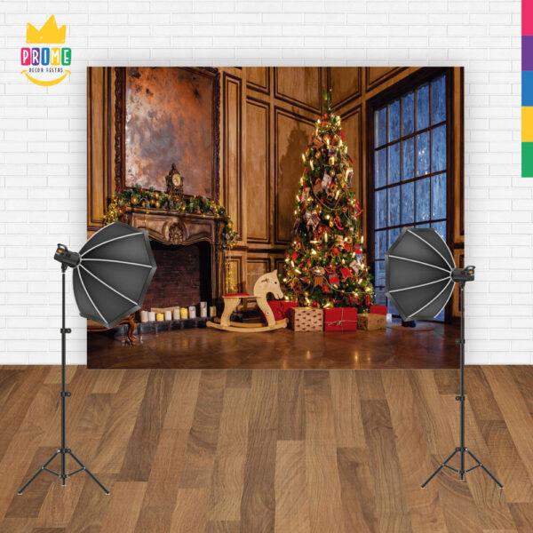 Fundo Fotográfico Cenário Natal Musico em Tecido 2,20m x1,50m F287 - Image 4