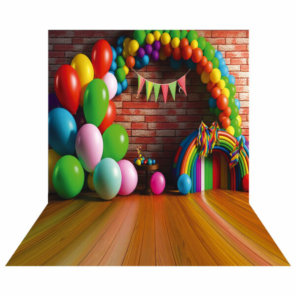 Fundo Fotográfico Cenário Arco Balão Tecido 2,20m x1,50m F383