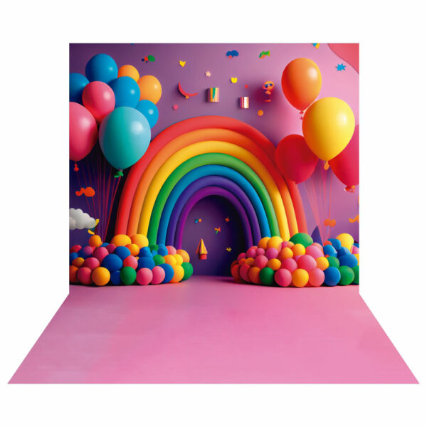Fundo Fotográfico Cenário Arco Balão Tecido 2,20m x1,50m F382