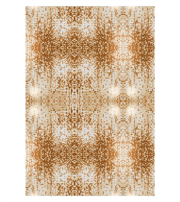 Painel de Festa Retangular 3D Shimmer Dourado casadinho 1,50m x 2,20