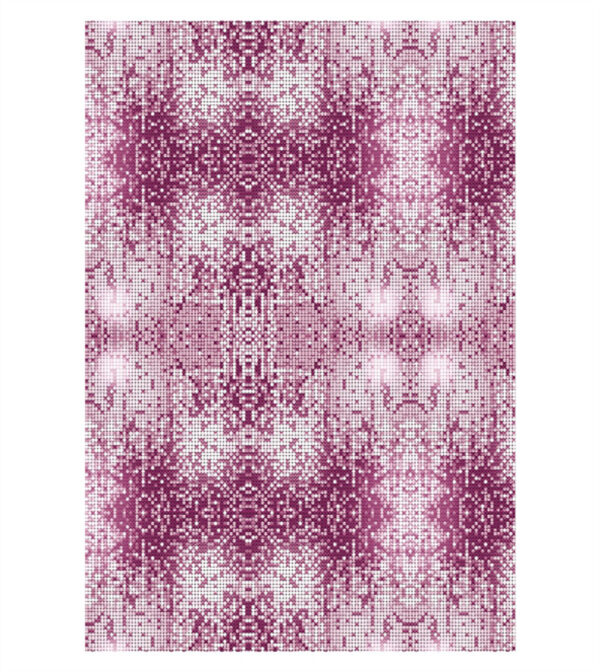 Painel de Festa Retangular 3D Shimmer Rosa casadinho 1,50m x 2,20