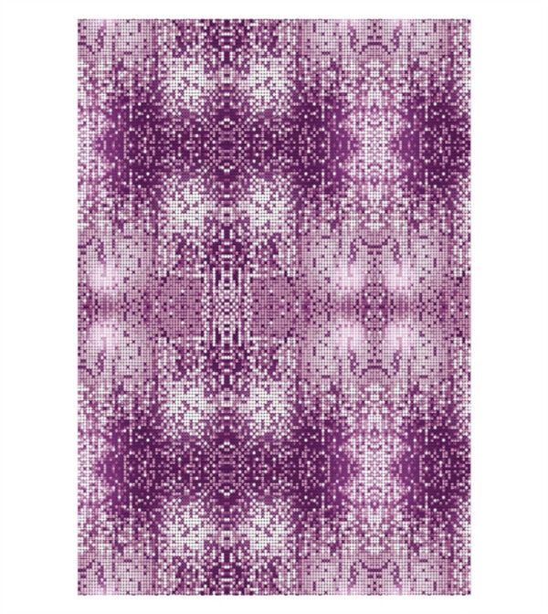 Painel de Festa Retangular 3D Shimmer Roxo casadinho 1,50m x 2,20
