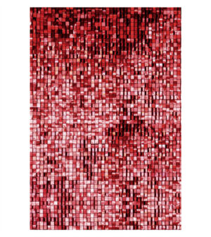 Painel de Festa Retangular 3D Paetê Vermelho casadinho 1,50m x 2,20