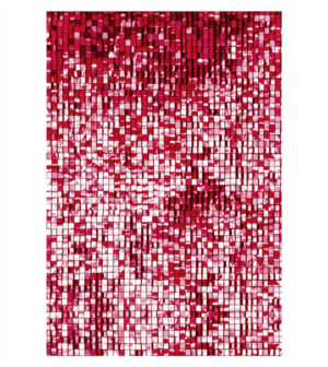 Painel de Festa Retangular 3D Paetê Vermelho casadinho 1,50m x 2,20