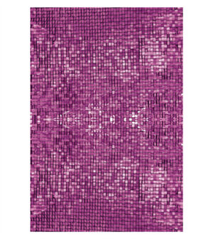 Painel de Festa Retangular 3D Paetê Rosa Escuro casadinho 1,50m x 2,20