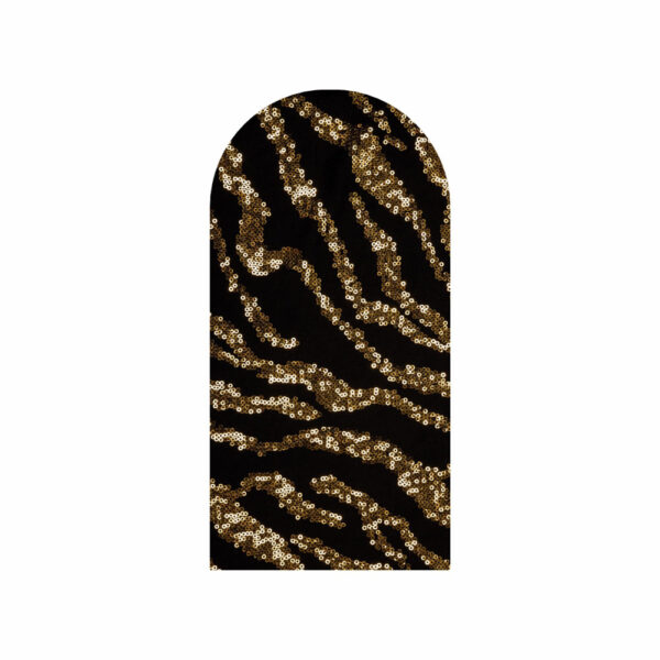 Painel De Festa Romano Decorativo Lantejoula Animal Print