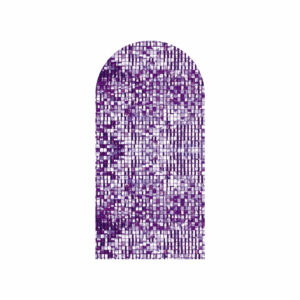 Painel De Festa Romano Decorativo Paetê Roxo
